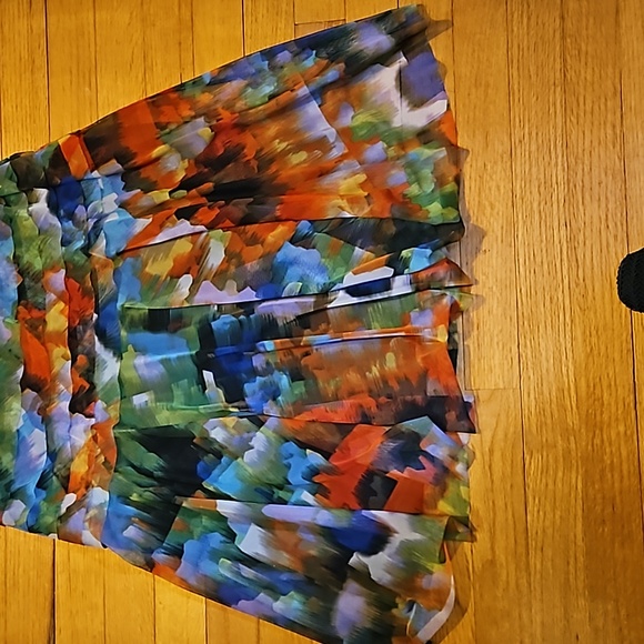 London Times Size 10 Floral Chiffon Dress - Picture 8 of 9